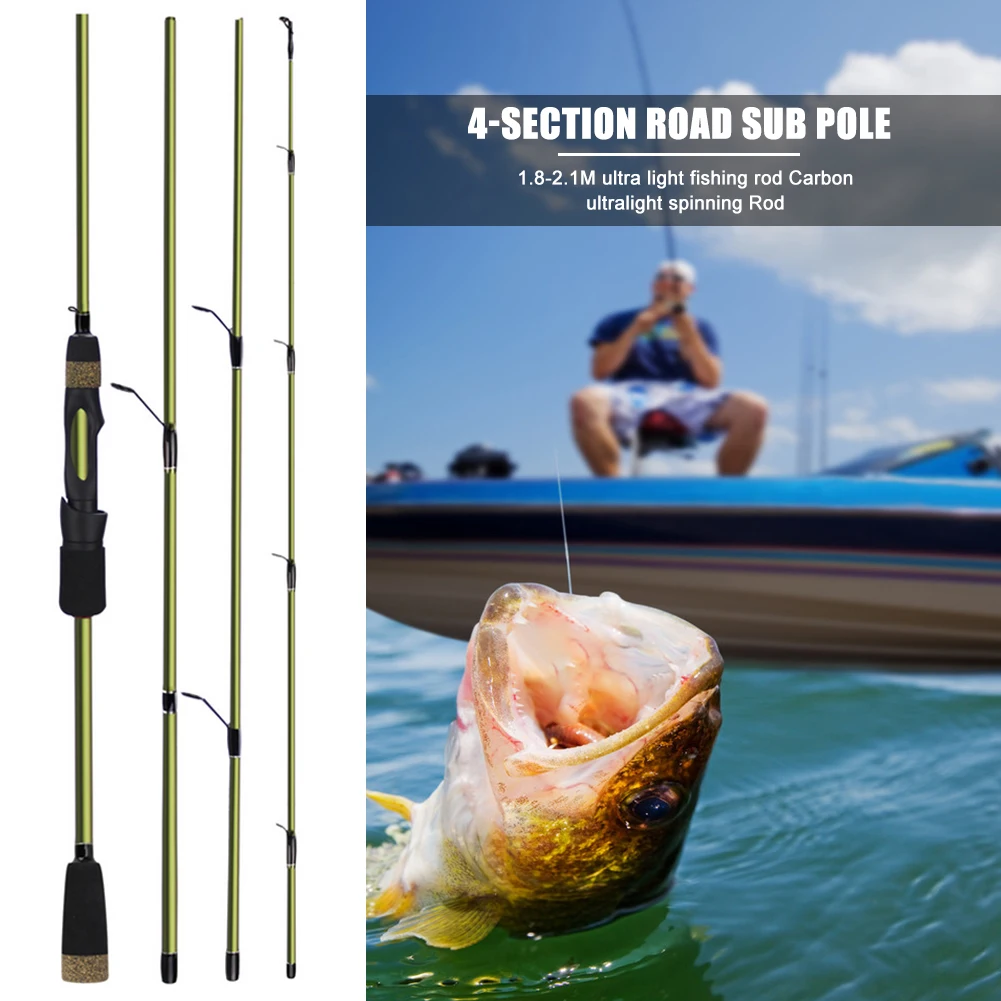 Spinning Fishing Rod Portable Insertion Medium Power 4 Section Imitation Wooden Handle Carbon Pole Angling Tackles
Spinning Fishing Rod Portable Insertion Medium Power 4 Section Imitation Wooden Handle Carbon Pole Angling Tackles