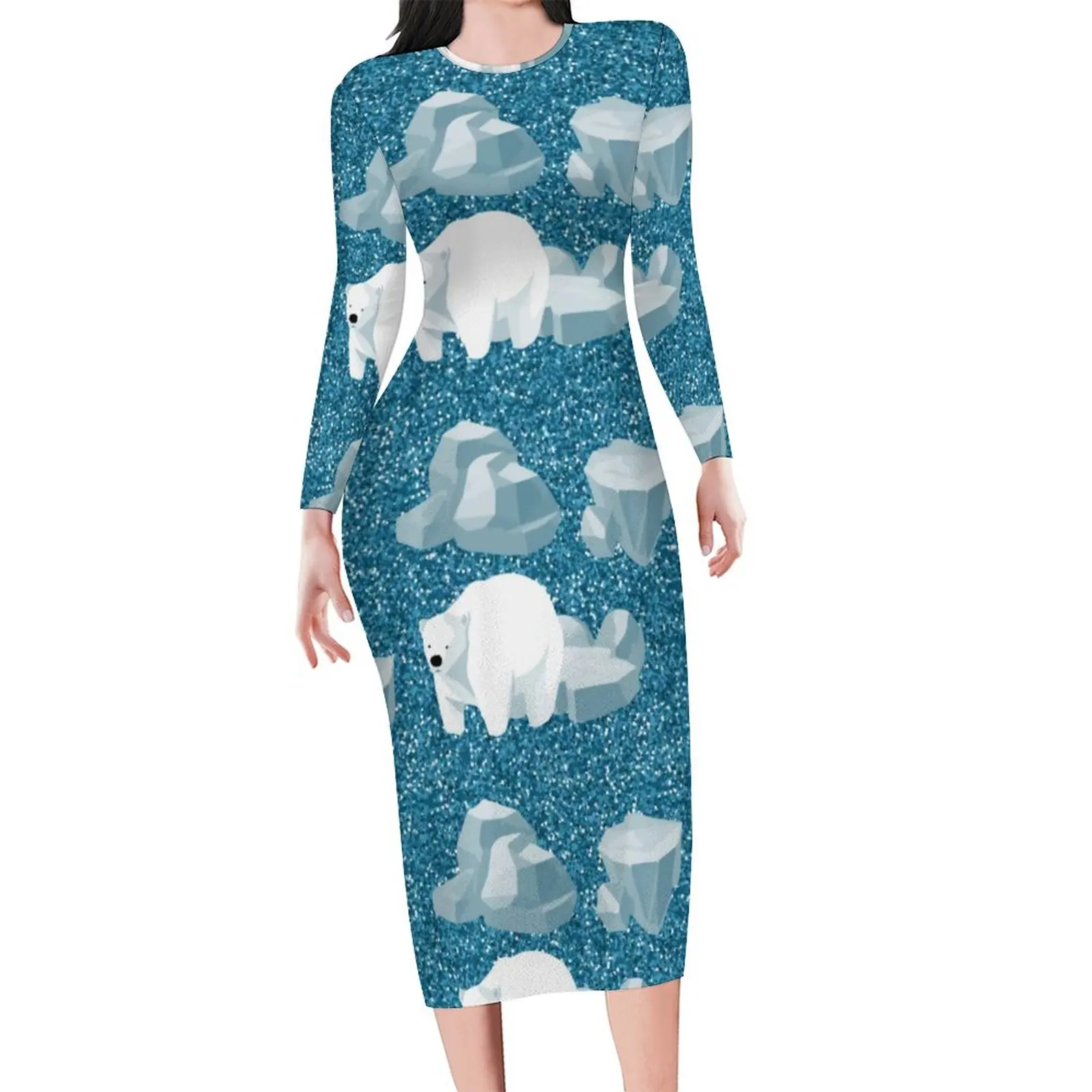 Arctic Animal Print Dress Long Sleeve Cute Polar Bear Street Fashion Dresses Summer Sexy Bodycon Dress Women Oversize Vestido
Arctic Animal Print Dress Long Sleeve Cute Polar Bear Street Fashion Dresses Summer Sexy Bodycon Dress Women Oversize Vestido