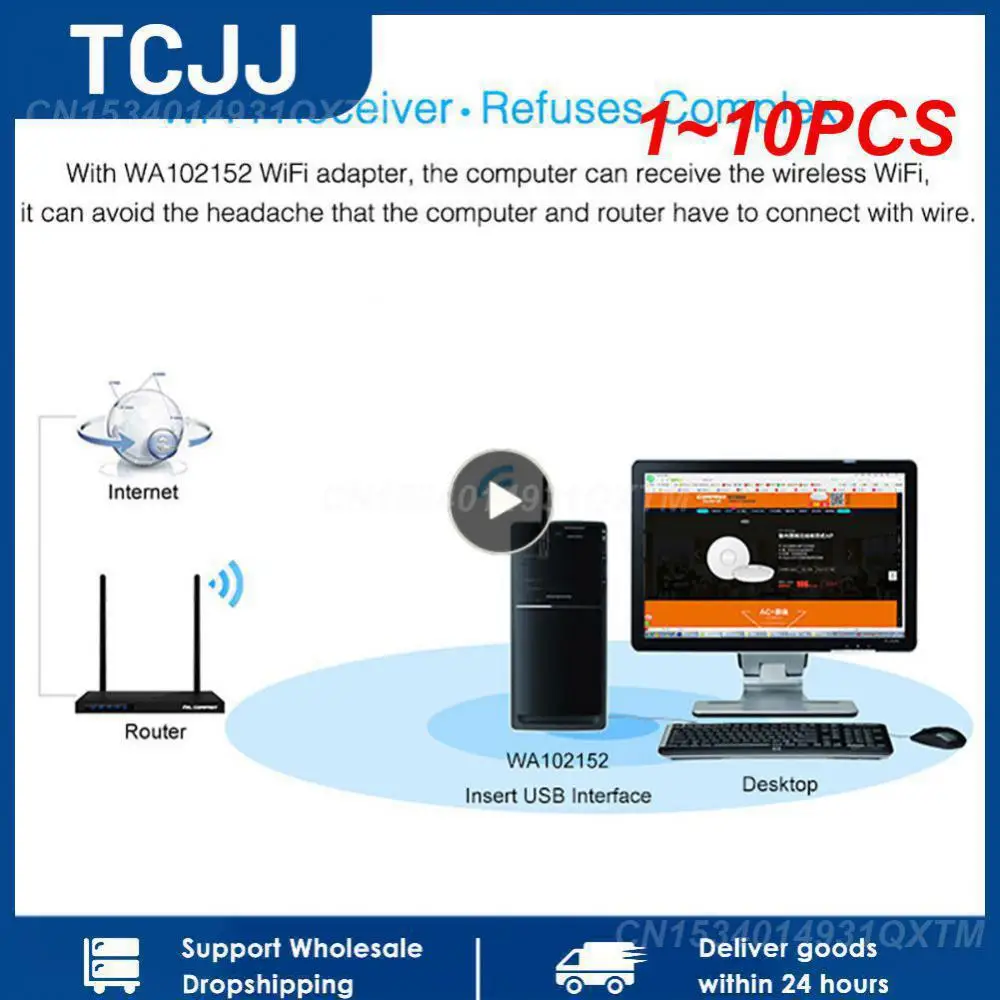 1~10PCS WiFi Adapter 5dB Antenna 150Mbps Lan Wireless Network Card Portable USB 7601 chip for AHD DVR DVR
1~10PCS WiFi Adapter 5dB Antenna 150Mbps Lan Wireless Network Card Portable USB 7601 chip for AHD DVR DVR