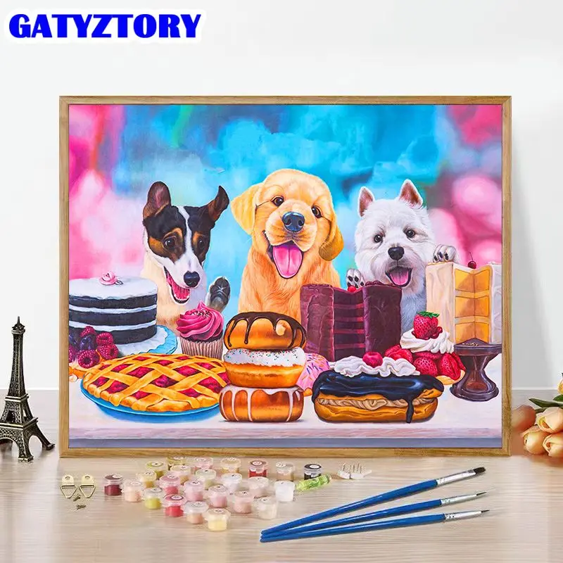 GATYZTORY Diy 60x75cm Frame Pictures By Number Kits Cute Dog Animal Painting By Numbers Handpainted Drawing On Canvas Gift Home
GATYZTORY Diy 60x75cm Frame Pictures By Number Kits Cute Dog Animal Painting By Numbers Handpainted Drawing On Canvas Gift Home