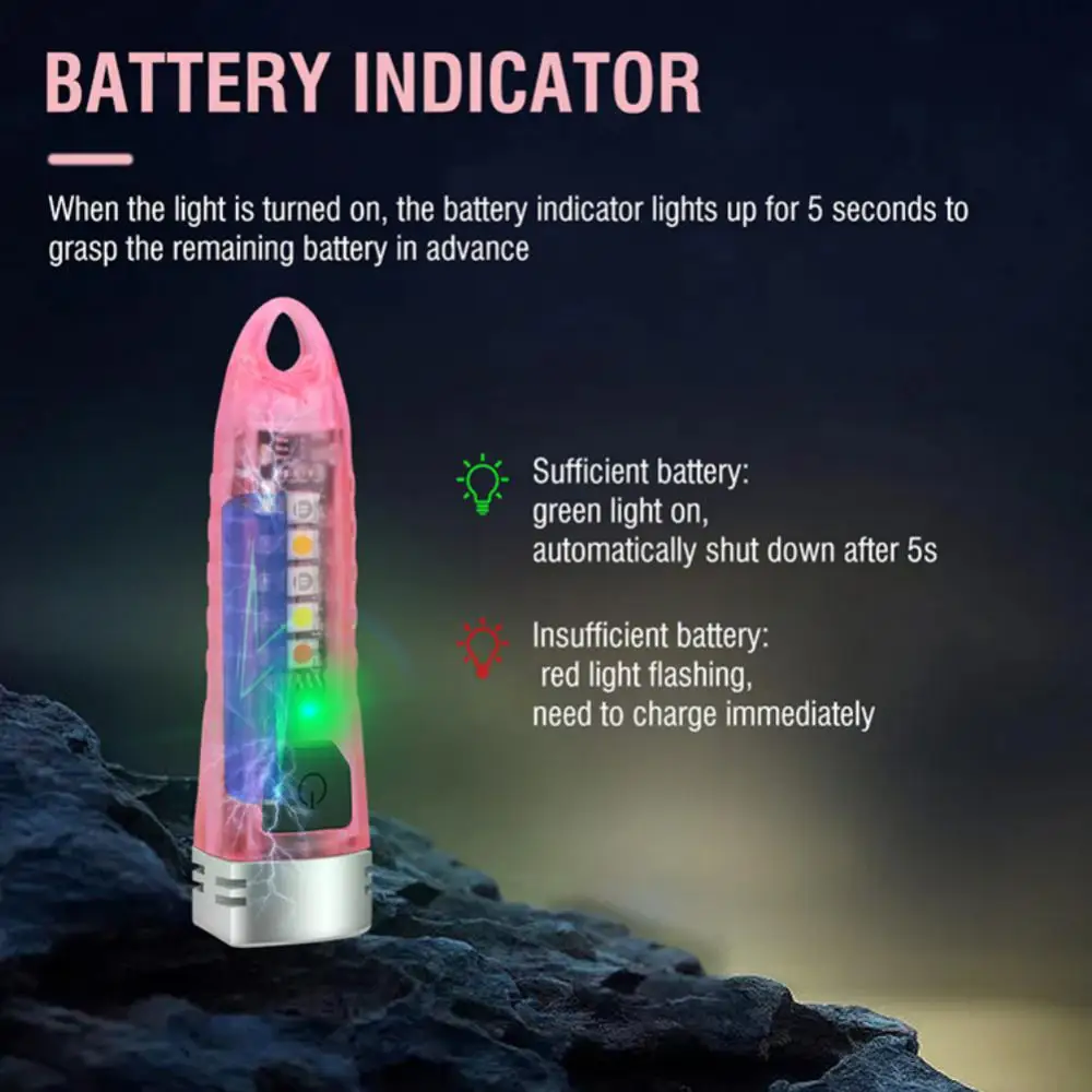 Portable LED Work Light Mini Keychain Flashlight Rechargeable Strong Light 400 Lumens Hiking Camping Flashlights
Portable LED Work Light Mini Keychain Flashlight Rechargeable Strong Light 400 Lumens Hiking Camping Flashlights