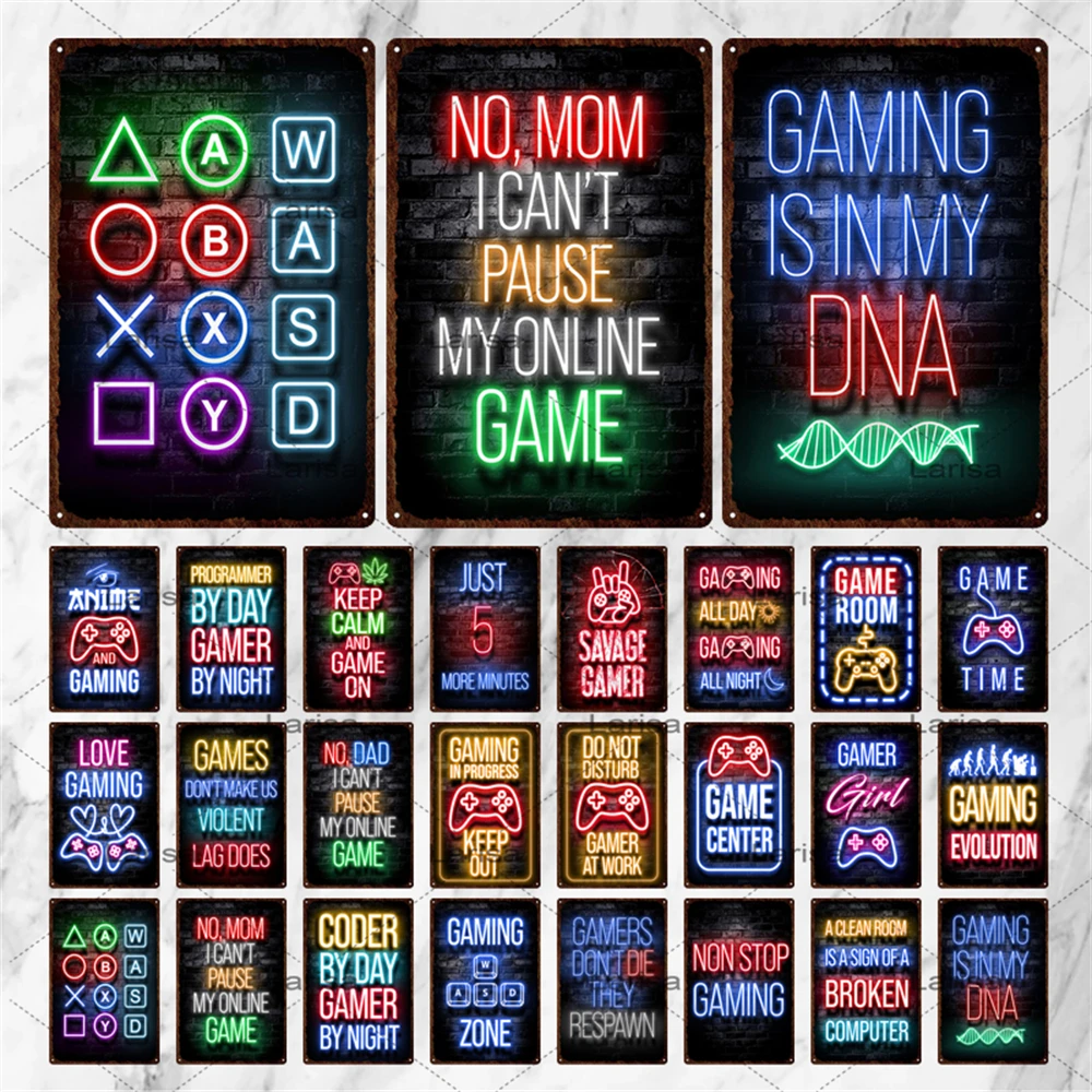 Metal Tin Sign Video Games Tin Signs Gaming Zone Best Gamer Decorative Iron Painting Plaque Tin Plates for Game Room Decoration
Metal Tin Sign Video Games Tin Signs Gaming Zone Best Gamer Decorative Iron Painting Plaque Tin Plates for Game Room Decoration