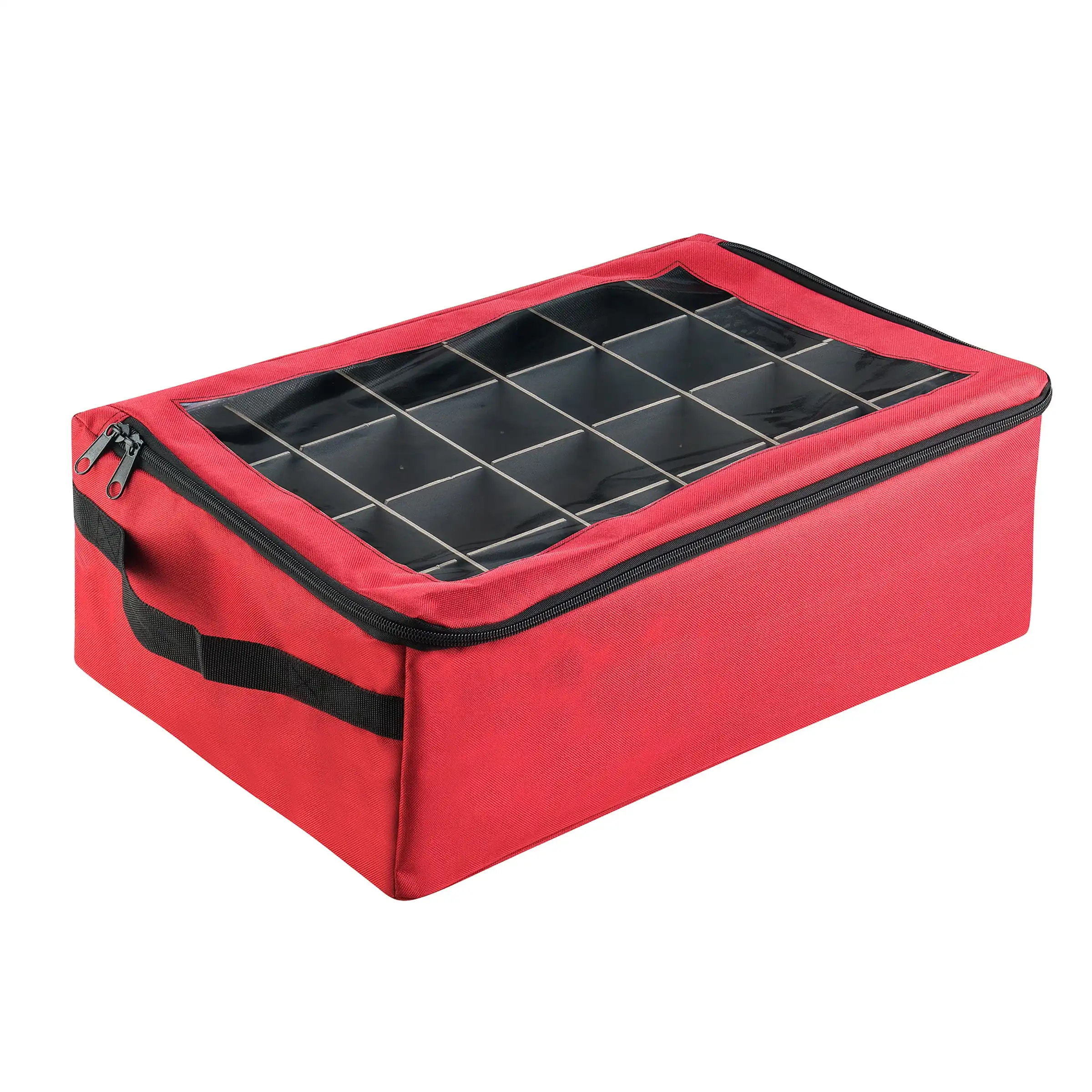 Ornament Storage Box with 48 Compartments and Dividers, Red Canvas Storage Containers Organizer Box Storage Organizer
Ornament Storage Box with 48 Compartments and Dividers, Red Canvas Storage Containers Organizer Box Storage Organizer
