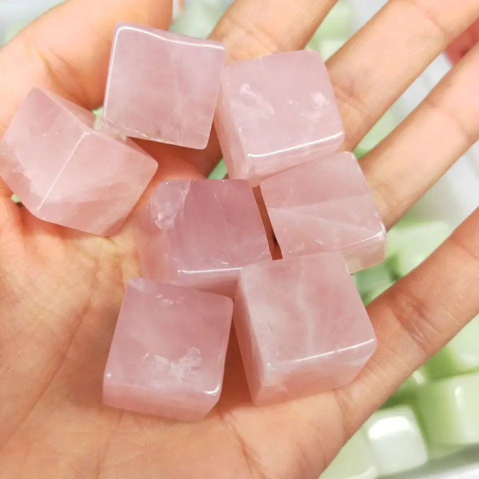 Natural Rose Quartz Crystal Gravel Rock Pink Powder Cube Gemstone Mineral Specimen Home Decoration Energy Stone
Natural Rose Quartz Crystal Gravel Rock Pink Powder Cube Gemstone Mineral Specimen Home Decoration Energy Stone