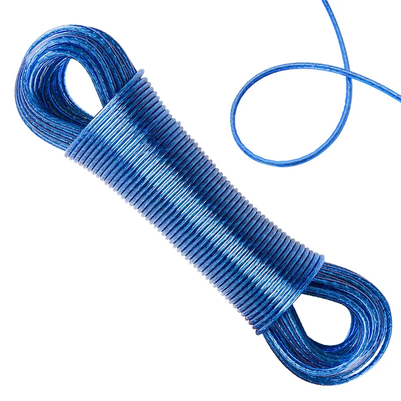 20-meter-long Easy Rainproof Break Windproof Clothesline Wire Outdoor Indoor High-quality Steel Clothesline And To And Not
20-meter-long Easy Rainproof Break Windproof Clothesline Wire Outdoor Indoor High-quality Steel Clothesline And To And Not