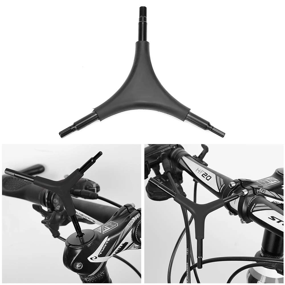 4/5/6mm Mountain Bike Steel Y-Shaped Hexagonal Wrench Multifunctional 3-Way Bicycle Repairing Wrenches Cycling Maintenance Tools
4/5/6mm Mountain Bike Steel Y-Shaped Hexagonal Wrench Multifunctional 3-Way Bicycle Repairing Wrenches Cycling Maintenance Tools