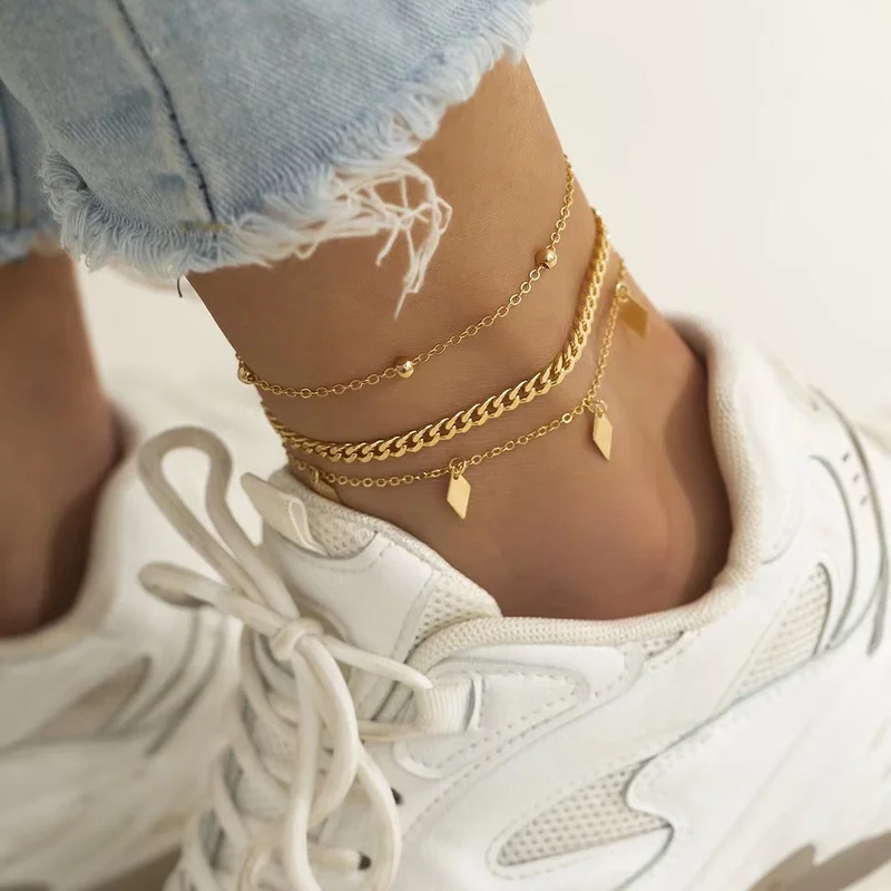 Anklet for Women 3 Layer Snake Bone Chain Anklet Creative Charm Gold Jewelry for Women Party Birthday Gift Tobillera De Mujer
Anklet for Women 3 Layer Snake Bone Chain Anklet Creative Charm Gold Jewelry for Women Party Birthday Gift Tobillera De Mujer