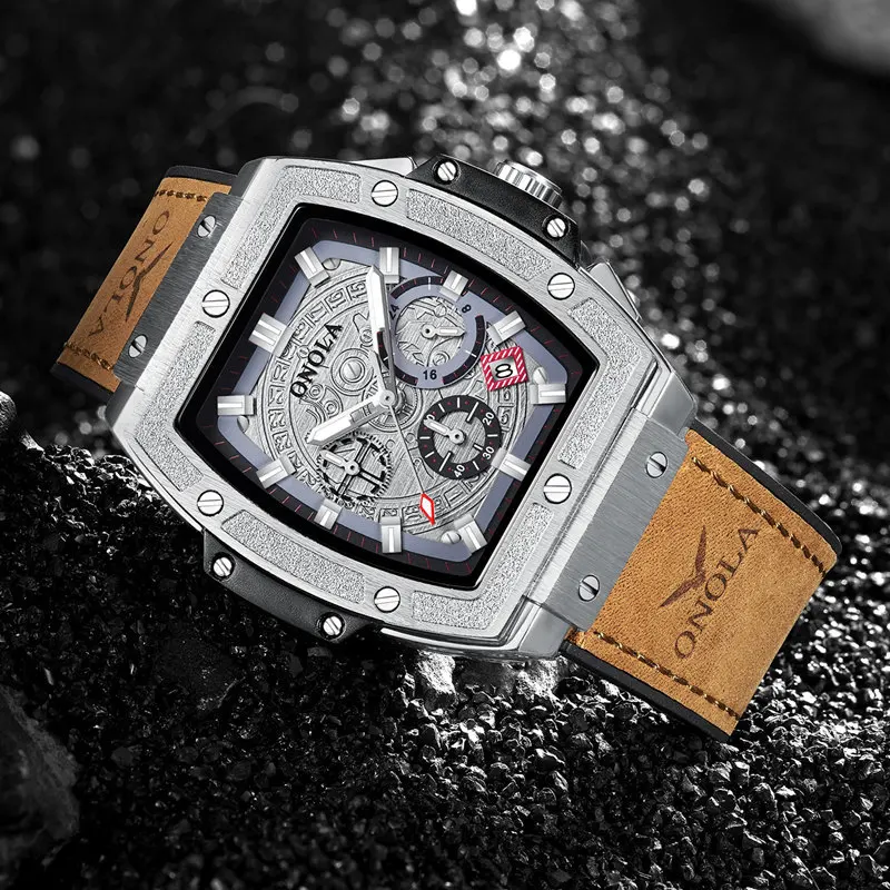 New Watches Men Leather Strap Luxury Brand Chronograph Men Sports Watches Waterproof Steel Quartz Men's Watch Relogio Masculino
New Watches Men Leather Strap Luxury Brand Chronograph Men Sports Watches Waterproof Steel Quartz Men's Watch Relogio Masculino