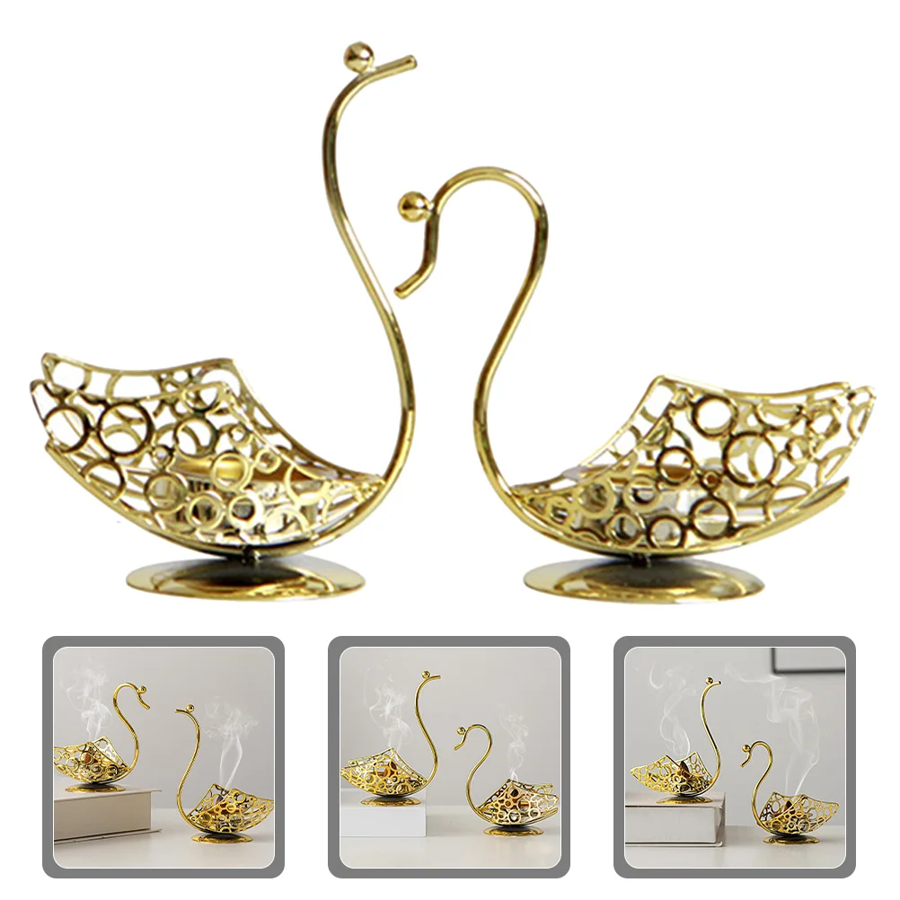 

Office Decor Iron Swan Crafts Metal Ornament Middle East Desktop Decors Statue Lovers Sculpture