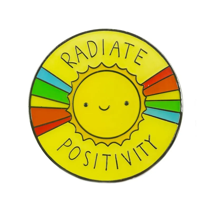 Cute Sun Rainbow Enamel Pins Radiate Positivity Badge Lapel Pins Brooch for Jewelry Accessory
Cute Sun Rainbow Enamel Pins Radiate Positivity Badge Lapel Pins Brooch for Jewelry Accessory