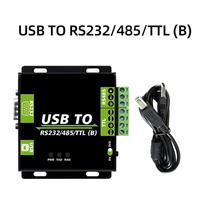 Industrial USB to RS232/485/TTL Isolated Converter ADI Magnetical Isolation Automatic Transceiving Without Delay 
Industrial USB to RS232/485/TTL Isolated Converter ADI Magnetical Isolation Automatic Transceiving Without Delay