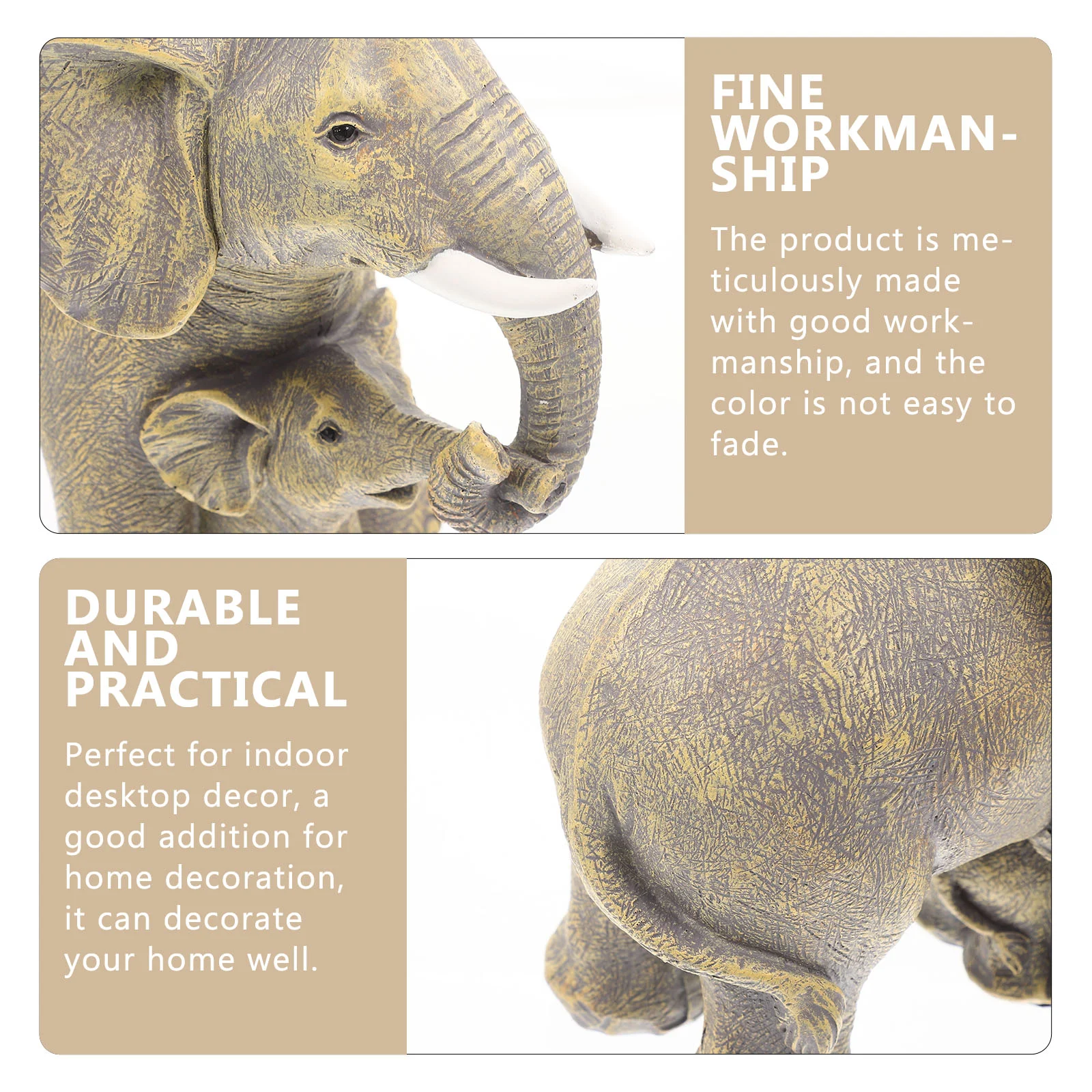 Elephant Resin Decor Animal Craft Desktop Layout Home Artwork Ornament Prop Simulation Decorative Small Room Fake Table Figurine
Elephant Resin Decor Animal Craft Desktop Layout Home Artwork Ornament Prop Simulation Decorative Small Room Fake Table Figurine