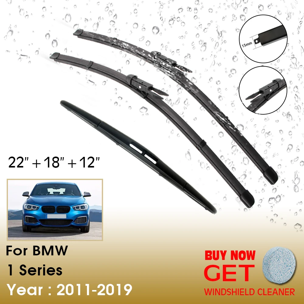 Car Wiper Blade For BMW 1 Series F20 F21 114i 116i 118i 120i 125i M135i M140i 116d 118d 125d 2011-2019 22"+18"+12" Accessories
Car Wiper Blade For BMW 1 Series F20 F21 114i 116i 118i 120i 125i M135i M140i 116d 118d 125d 2011-2019 22"+18"+12" Accessories