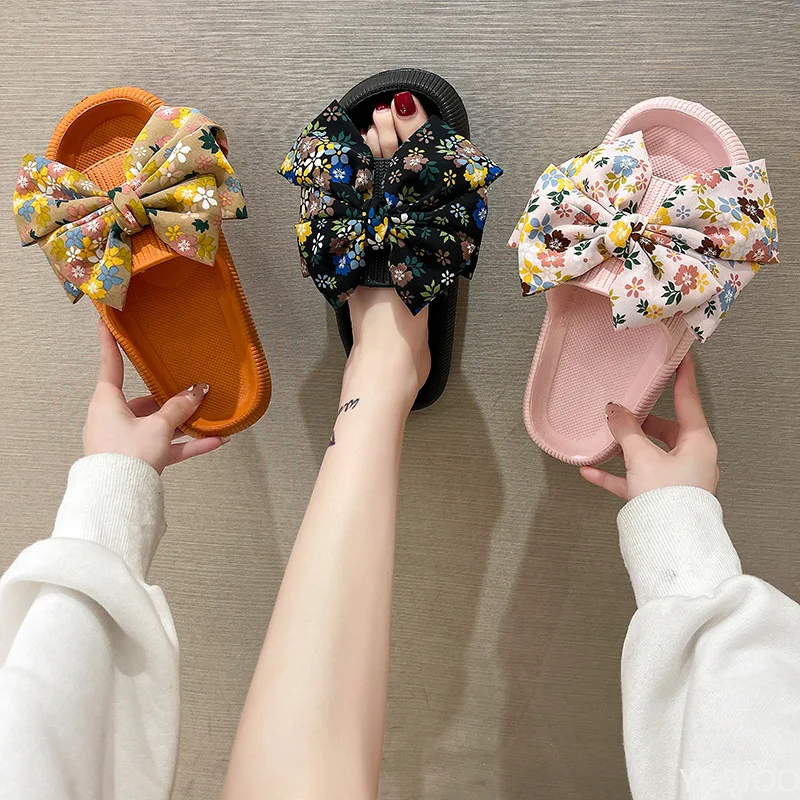 Oversized Butterfly-knot Decorate Women Slides Outdoor Beach Non-slip Woman Slippers Solid Light Sandals Summer New Female Shoes
Oversized Butterfly-knot Decorate Women Slides Outdoor Beach Non-slip Woman Slippers Solid Light Sandals Summer New Female Shoes