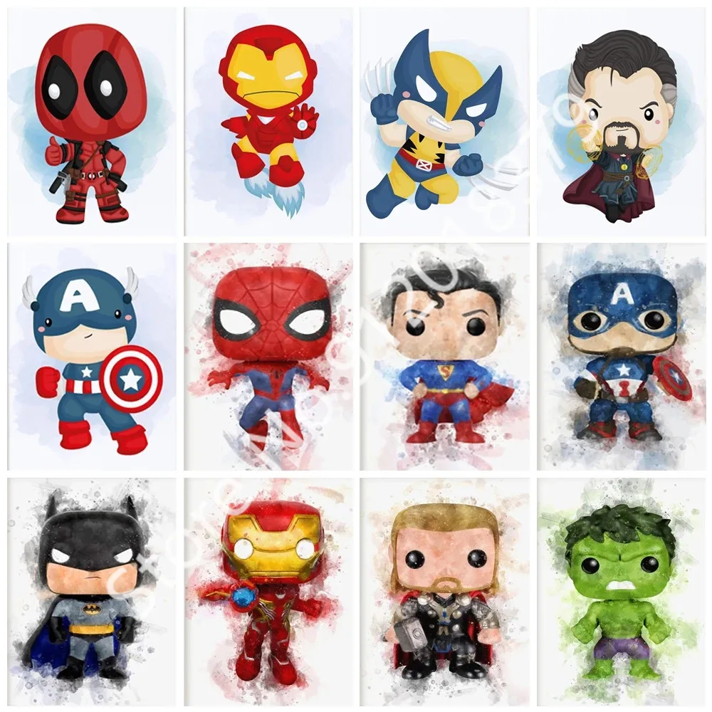 5D Diy Disney Watercolor Diamond Painting Spiderman Iron Man Hulk Full Diamond Mosaic Embroidery Cross Stitch Home Decor Gifts
5D Diy Disney Watercolor Diamond Painting Spiderman Iron Man Hulk Full Diamond Mosaic Embroidery Cross Stitch Home Decor Gifts