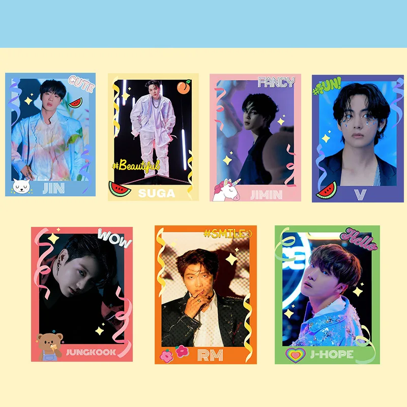 KPOP Bangtan Boys Stray Kids Photocards Colorful Photo Cards Decoration LISA JungKook JIMIN Rose Jin LOMO Cards Fans Gifts 77g
KPOP Bangtan Boys Stray Kids Photocards Colorful Photo Cards Decoration LISA JungKook JIMIN Rose Jin LOMO Cards Fans Gifts 77g