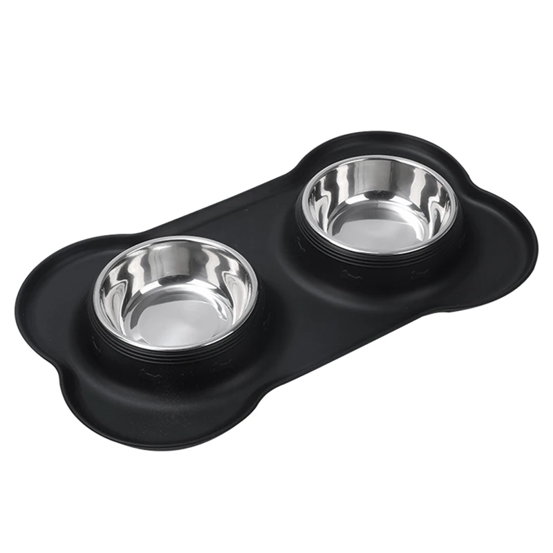 Non-Slip Double Dog Bowl With Silicone Pad Durable Stainless Steel Water Feeder Pet Feeding Dog Cat Drinking Bowl
Non-Slip Double Dog Bowl With Silicone Pad Durable Stainless Steel Water Feeder Pet Feeding Dog Cat Drinking Bowl