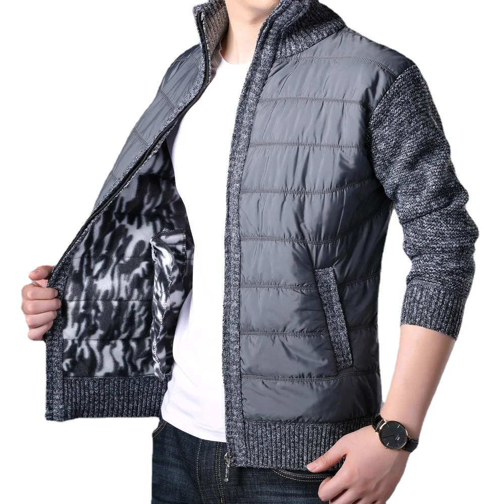 Spring Winter New Men's Cardigan Single-Breasted Fashion Knit Plus Size Sweater Stitching Colorblock Stand Collar Coats Jackets
Spring Winter New Men's Cardigan Single-Breasted Fashion Knit Plus Size Sweater Stitching Colorblock Stand Collar Coats Jackets