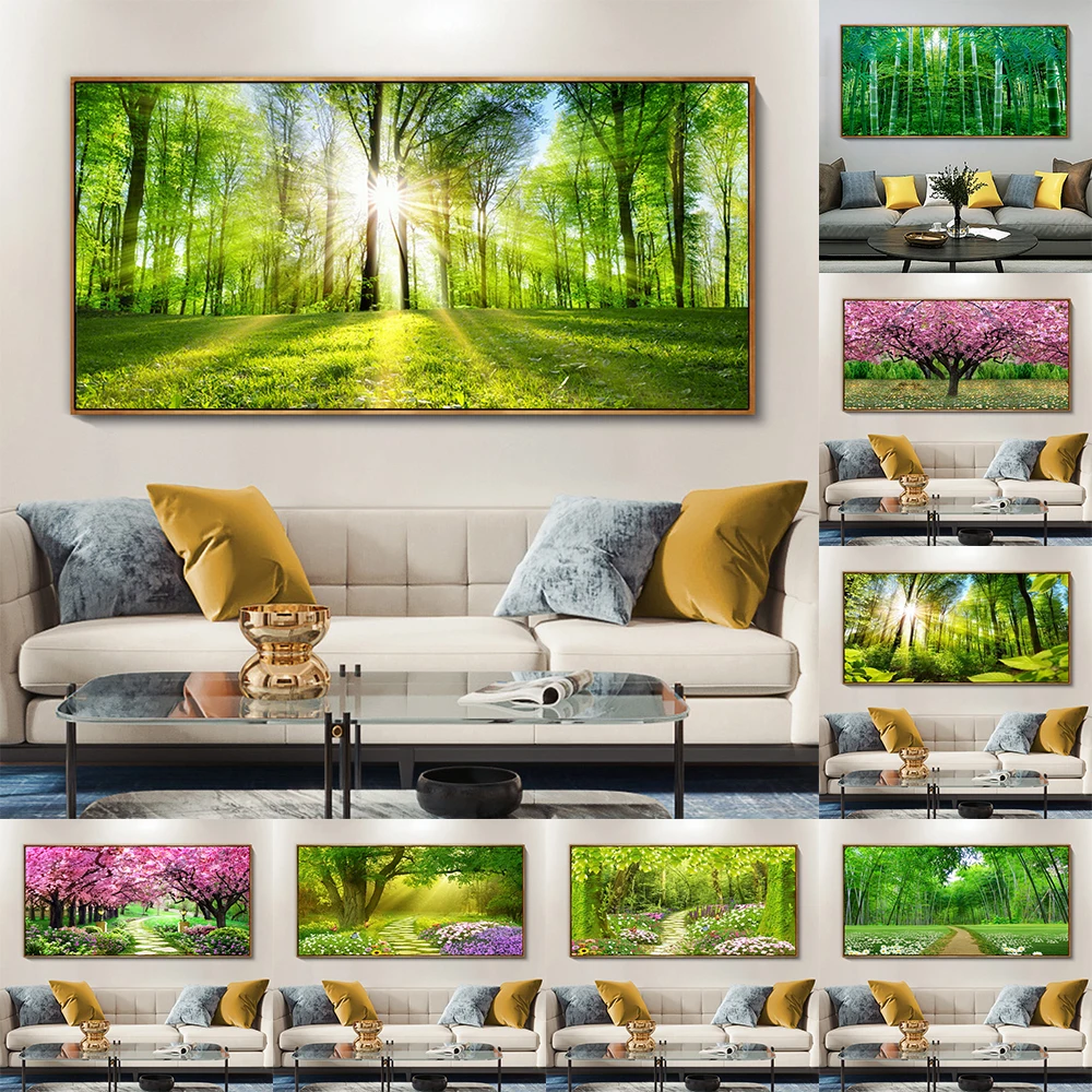 Natural forest fresh and charming scenery poster wall painting green trees boulevard canvas painting living room home decoration
Natural forest fresh and charming scenery poster wall painting green trees boulevard canvas painting living room home decoration