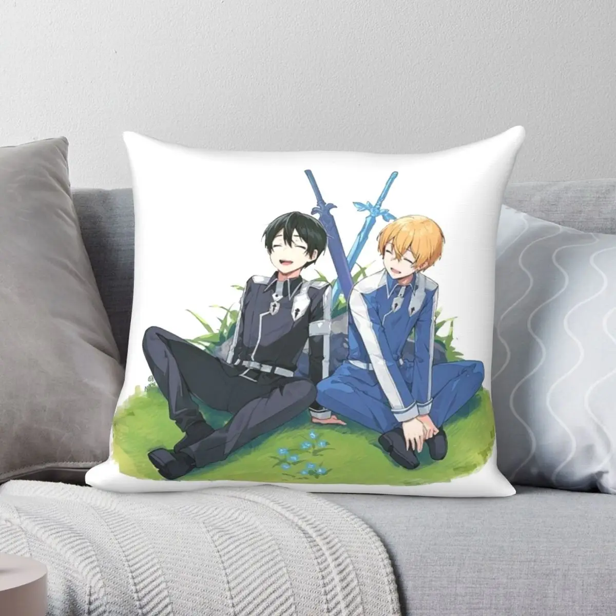 Cute Kirito And Eugeo Design Square Pillowcase Polyester Linen Velvet Creative Decor Throw Pillow Case Bed Cushion Cover 45x45
Cute Kirito And Eugeo Design Square Pillowcase Polyester Linen Velvet Creative Decor Throw Pillow Case Bed Cushion Cover 45x45