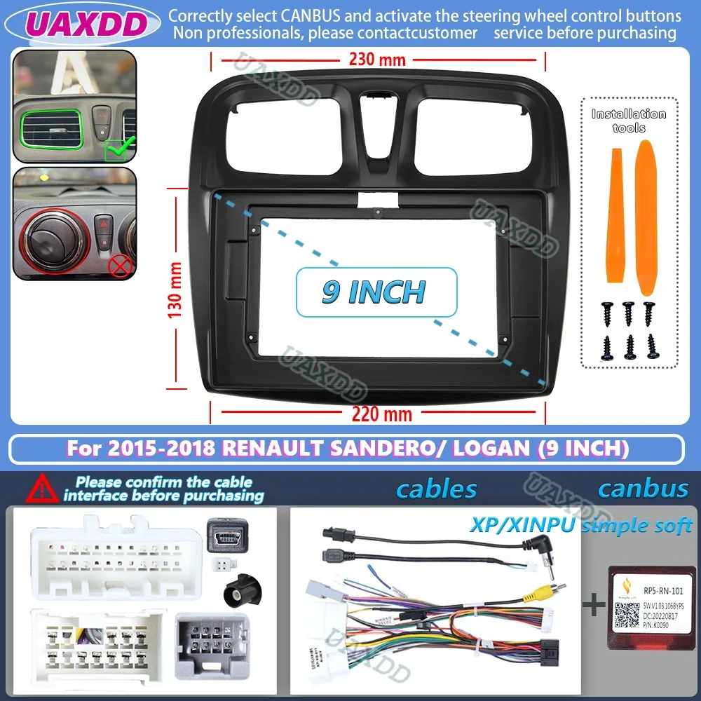 Для 2015-2018 RENAULT SANDERO LOGAN 9 дюймов 2 Din автомобильная рамка Android комплект расширения жгута проводов адаптер приборной панели декодер canbus box
Для 2015-2018 RENAULT SANDERO LOGAN 9 дюймов 2 Din автомобильная рамка Android комплект расширения жгута проводов адаптер приборной панели декодер canbus box