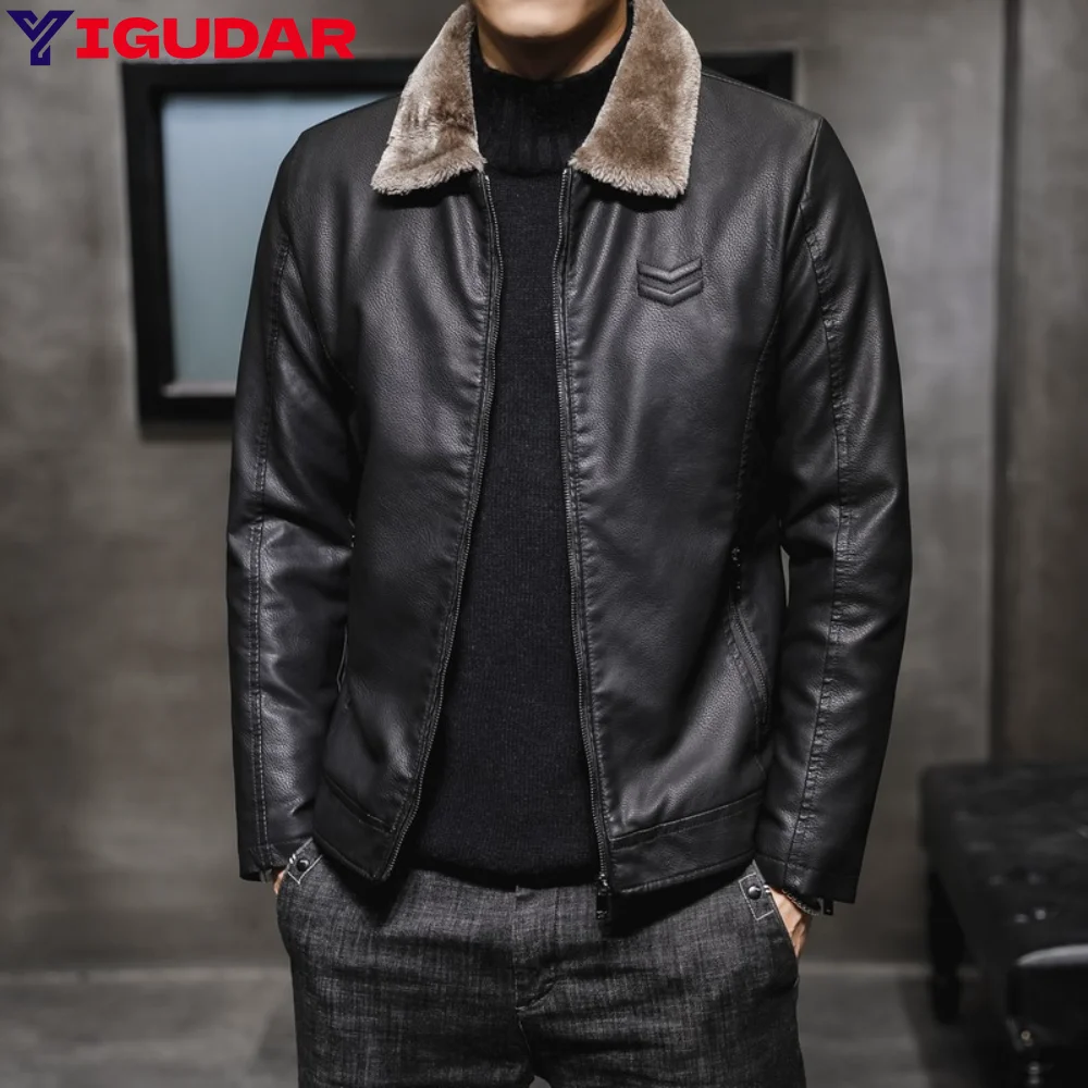 Mens Pu Leather Jackets Casual Fashion Slim Windbreak Faux Fur Plush Leather Coat Winter Velvet Warm Outwear Clothing valorant
Mens Pu Leather Jackets Casual Fashion Slim Windbreak Faux Fur Plush Leather Coat Winter Velvet Warm Outwear Clothing valorant