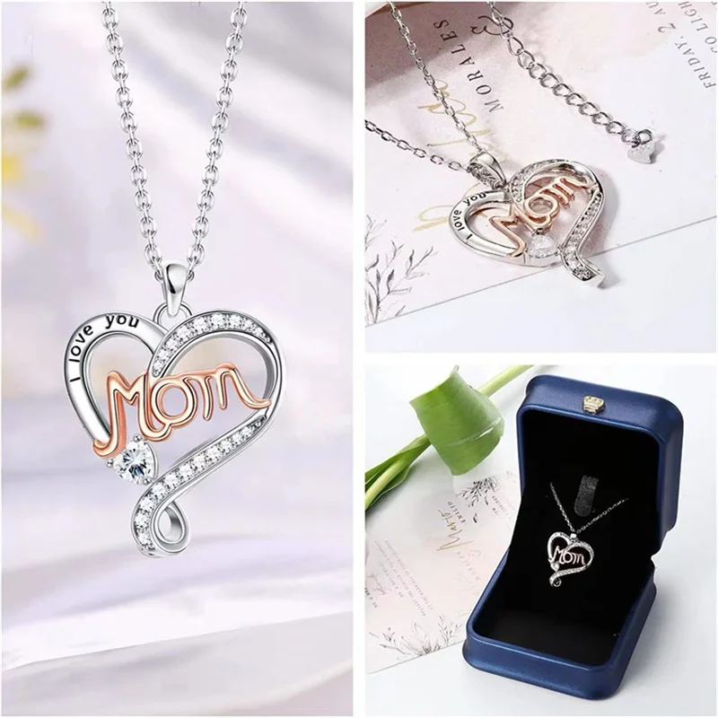 Silver Color Charm MOM AAA Zircon Heart Pendant Necklace For Women Fashion Birthday Party Jewelry Mother's Day Gifts 2023 New
Silver Color Charm MOM AAA Zircon Heart Pendant Necklace For Women Fashion Birthday Party Jewelry Mother's Day Gifts 2023 New