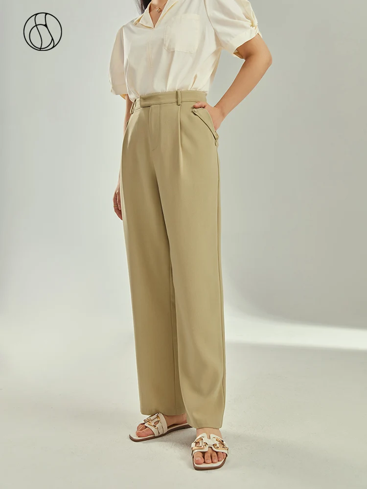 DUSHU Slightly Fat Lady High Waist Button Full Length Commuter Trousers Straight Wide Leg Pants Office Lady Solid Suit Pant
DUSHU Slightly Fat Lady High Waist Button Full Length Commuter Trousers Straight Wide Leg Pants Office Lady Solid Suit Pant
