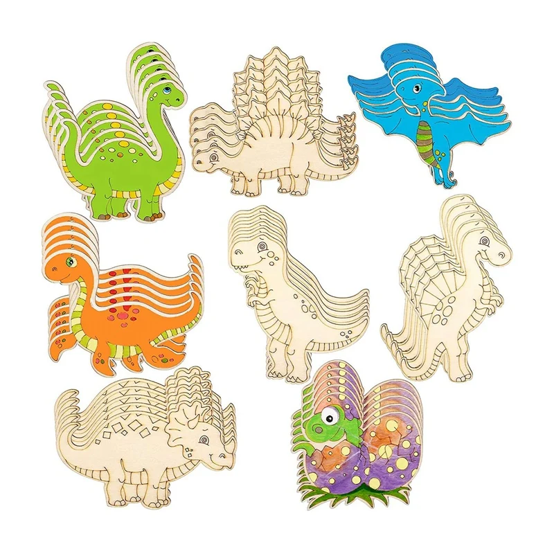 40 PCS Dinosaur Wooden Cutouts Unfinished Blank Wooden Signs Shapes Paint DIY Crafts For Kids Painting Home Decoration
40 PCS Dinosaur Wooden Cutouts Unfinished Blank Wooden Signs Shapes Paint DIY Crafts For Kids Painting Home Decoration