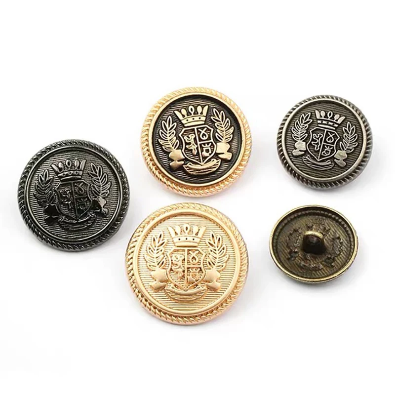 10pcs Crown Pattern Golden Buttons British College Style Coat Jacket Suit Buttons Sewing Accessories Handmade DIY Shank Buttons
10pcs Crown Pattern Golden Buttons British College Style Coat Jacket Suit Buttons Sewing Accessories Handmade DIY Shank Buttons