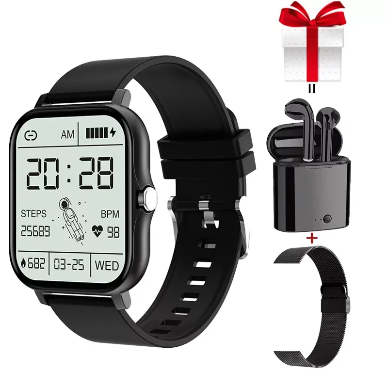 Smart Watch Men Women1.69 inch Full Touch Bluetooth call Heart Rate Fitness Tracker Waterproof Sports Smartwatch For Android IOS
Smart Watch Men Women1.69 inch Full Touch Bluetooth call Heart Rate Fitness Tracker Waterproof Sports Smartwatch For Android IOS