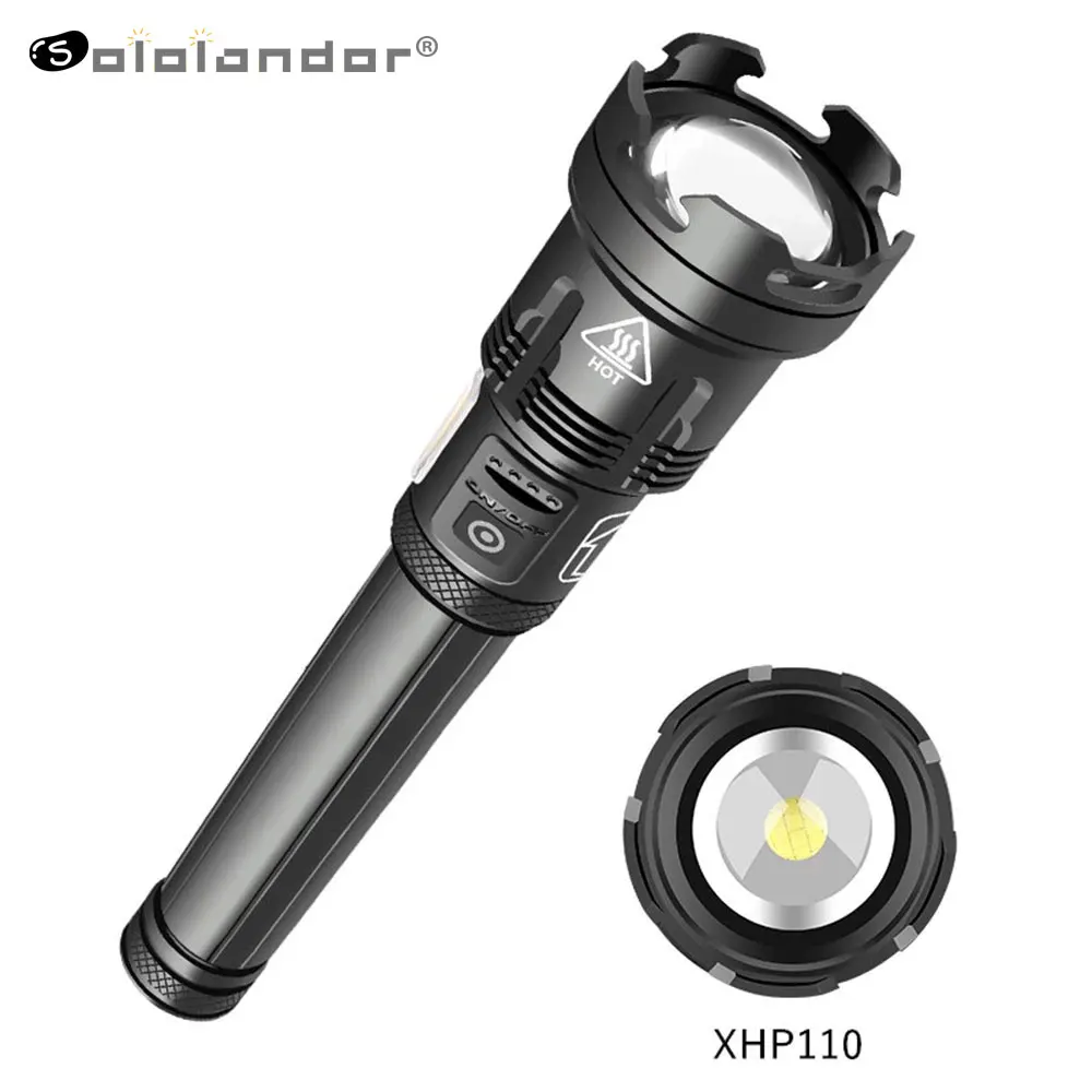 Новый Популярный самый мощный светодиодный фонарик XHP110 тактический фонарик 18650 26650 Перезаряжаемый USB охотничий портативный фонарик Прямая ...
Новый Популярный самый мощный светодиодный фонарик XHP110 тактический фонарик 18650 26650 Перезаряжаемый USB охотничий портативный фонарик Прямая ...