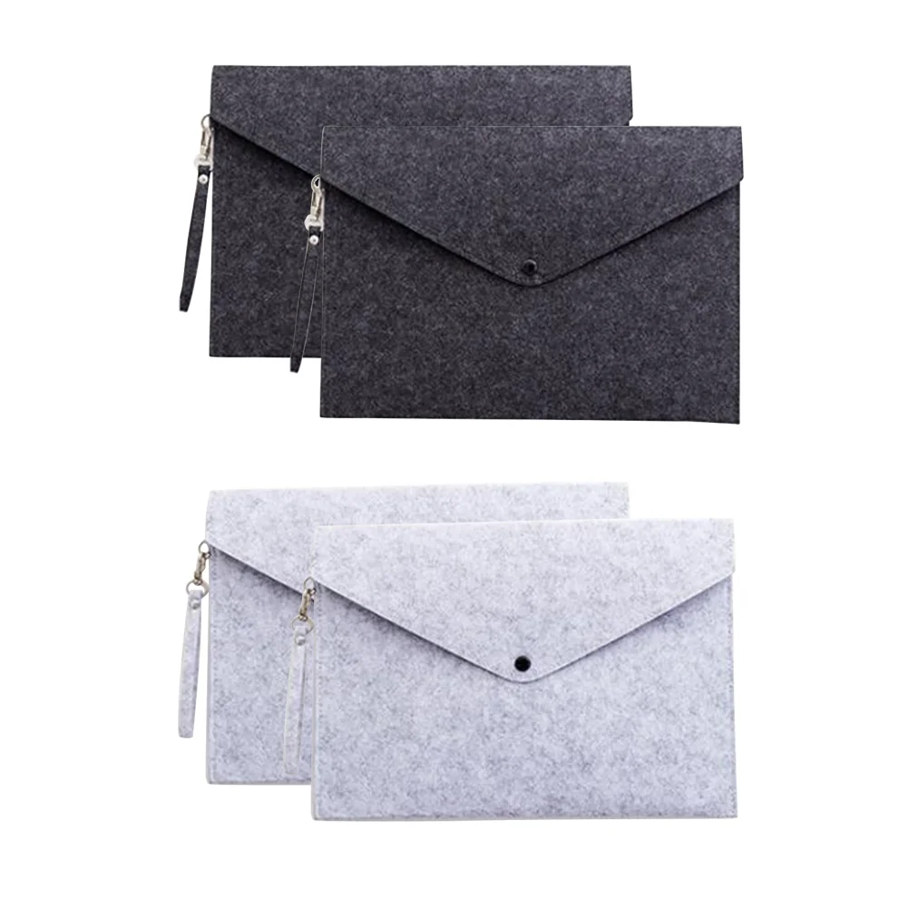 4 Pcs Travel Folder A4 Document Felt File Business 34*24 Cm Snap Type Briefcase Bag Loop Work
4 Pcs Travel Folder A4 Document Felt File Business 34*24 Cm Snap Type Briefcase Bag Loop Work