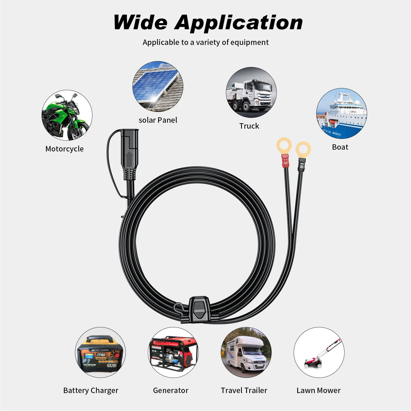 SAE Adapter Connector Durable and Safe SAE Polarity Reverse Adapter Generator Power Harness With Fuse Box Extension Cable
SAE Adapter Connector Durable and Safe SAE Polarity Reverse Adapter Generator Power Harness With Fuse Box Extension Cable