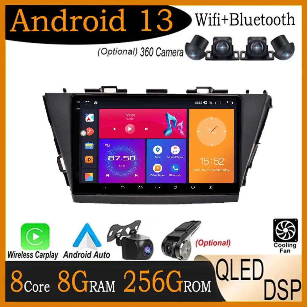 9" QLED Android 13 For Toyota Prius Alpha Rhd 2012 - 2015 Autoradio Wireless Carplay Multimedia Player Radio BT Wifi RDS FM
9" QLED Android 13 For Toyota Prius Alpha Rhd 2012 - 2015 Autoradio Wireless Carplay Multimedia Player Radio BT Wifi RDS FM