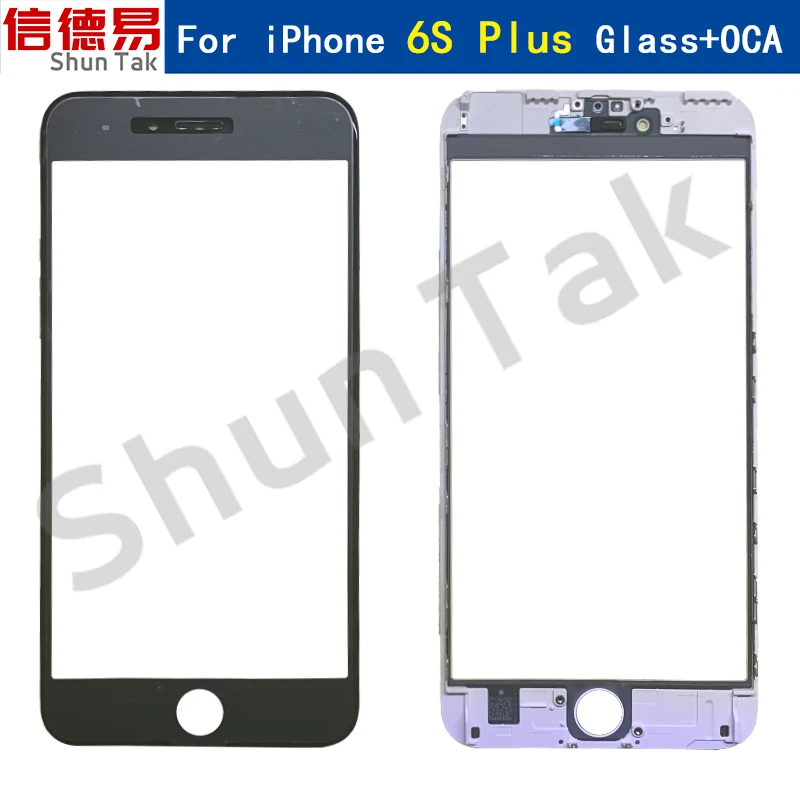 Внешнее стекло для iPhone 6S Plus, запчасти без дисплея, только стеклянная линза сенсорного экрана + передняя рамка + инструменты OCA
Внешнее стекло для iPhone 6S Plus, запчасти без дисплея, только стеклянная линза сенсорного экрана + передняя рамка + инструменты OCA