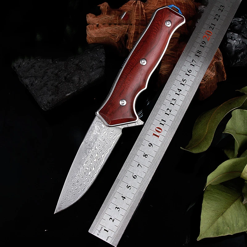 208mm Folding Knife Forged VG10 Damascus Steel Knife Outdoor Survival Self-defense Fruit Knife Pattern Steel Knife Short Knife
208mm Folding Knife Forged VG10 Damascus Steel Knife Outdoor Survival Self-defense Fruit Knife Pattern Steel Knife Short Knife