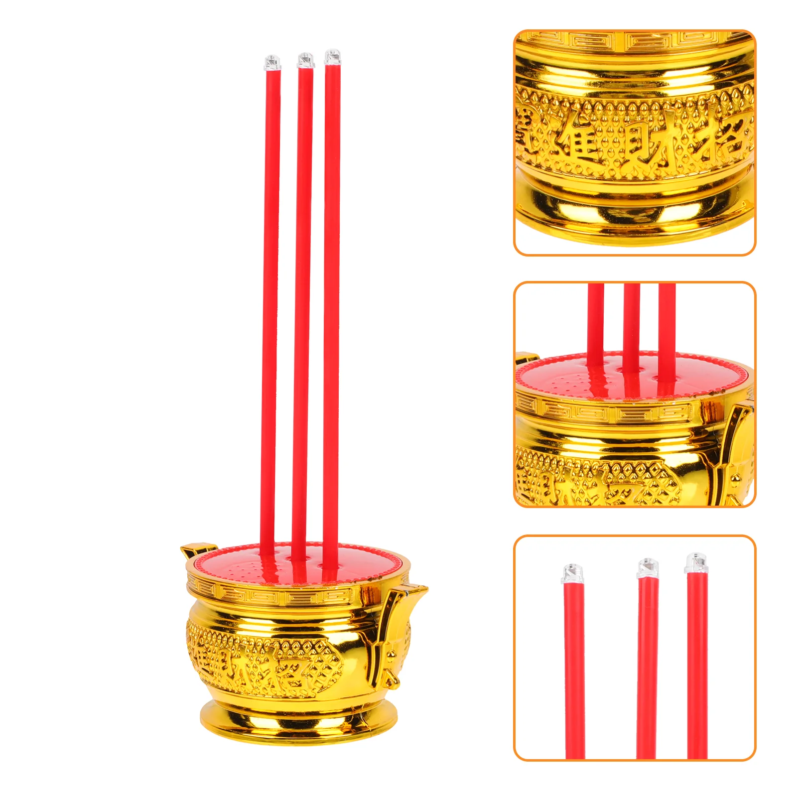 LED Electronic Incense Burner Creative Flameless Sacrifice Censer 
LED Electronic Incense Burner Creative Flameless Sacrifice Censer