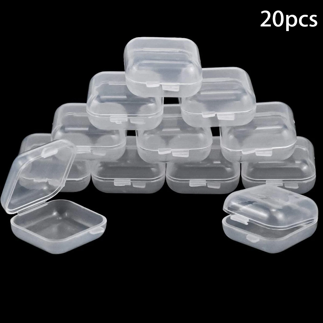 20Pcs Mini Transparent Plastic Small Box Hook Jewelry Earplug Storage Box DIY Cross Stitch Sewing Supplies Storage Box Container
20Pcs Mini Transparent Plastic Small Box Hook Jewelry Earplug Storage Box DIY Cross Stitch Sewing Supplies Storage Box Container