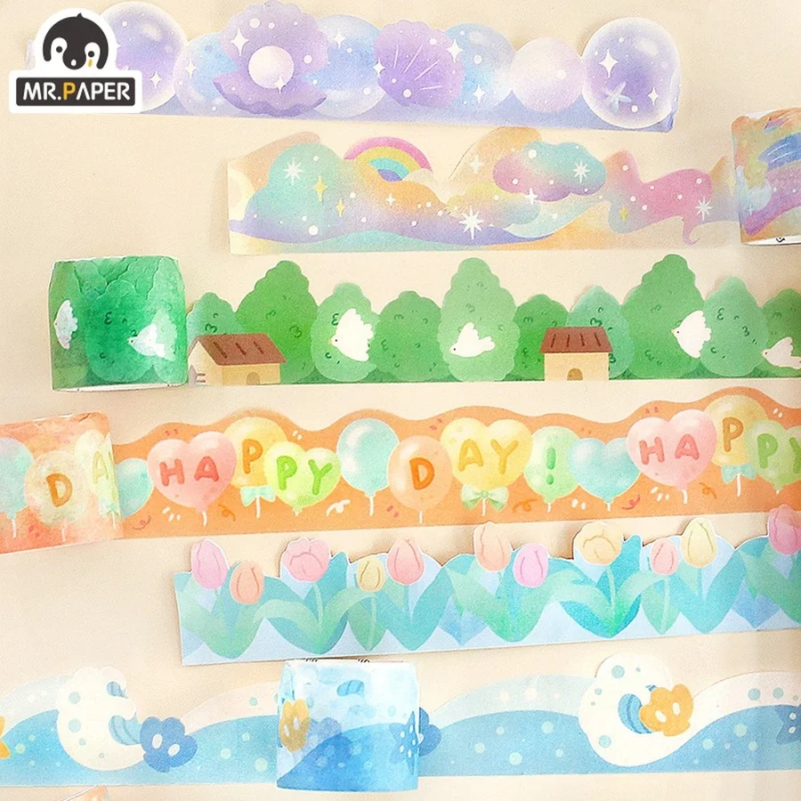 Mr.paper 8 Style Flower and Grass Special-shaped and Paper Tape Small Fresh Hand Account Material DIY Decorative Sticker Tape
Mr.paper 8 Style Flower and Grass Special-shaped and Paper Tape Small Fresh Hand Account Material DIY Decorative Sticker Tape