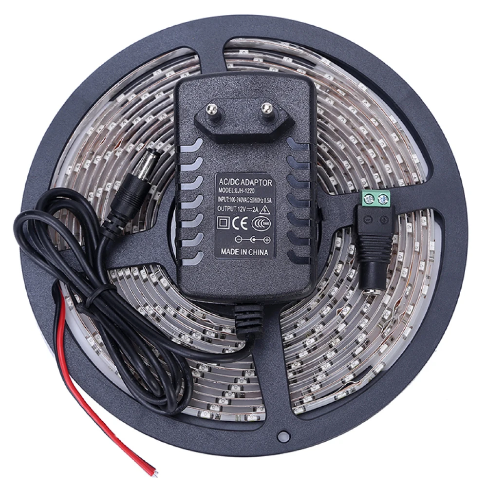 Waterproof LED Strip 300leds/5M 2835 SMD Cool/Warm White Red Green Blue Yellow Light IP65 Ribbon Tape with 12V 2A Power Adapter
Waterproof LED Strip 300leds/5M 2835 SMD Cool/Warm White Red Green Blue Yellow Light IP65 Ribbon Tape with 12V 2A Power Adapter