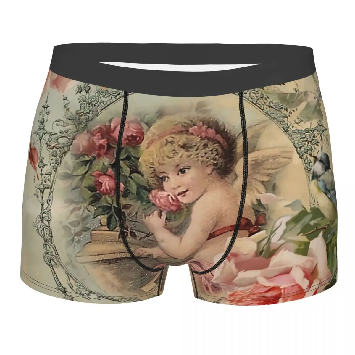 Victorian Angel Print And Pink Roses Art Underpants Homme Panties Man Underwear Sexy Shorts Boxer Briefs
Victorian Angel Print And Pink Roses Art Underpants Homme Panties Man Underwear Sexy Shorts Boxer Briefs