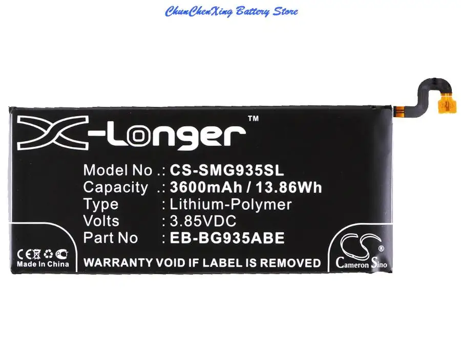Аккумулятор GreenBattery 3600 мАч для Samsung Galaxy S7 Edge, EB-BG935ABE, SCV33, G935A,G935F, G935J, G935P,G935R4,G935T,G935V
Аккумулятор GreenBattery 3600 мАч для Samsung Galaxy S7 Edge, EB-BG935ABE, SCV33, G935A,G935F, G935J, G935P,G935R4,G935T,G935V