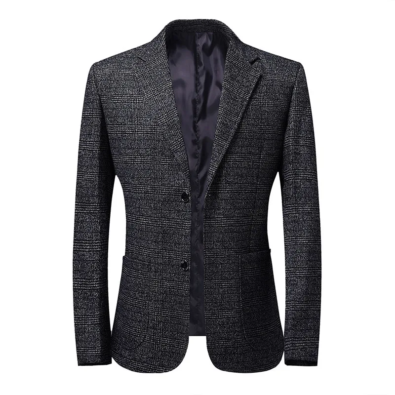 New Blazers Men Brand Jacket Fashion Slim Casual Coats Handsome Masculino Business Jackets Suits Dark Check Men's Blazers Tops
New Blazers Men Brand Jacket Fashion Slim Casual Coats Handsome Masculino Business Jackets Suits Dark Check Men's Blazers Tops