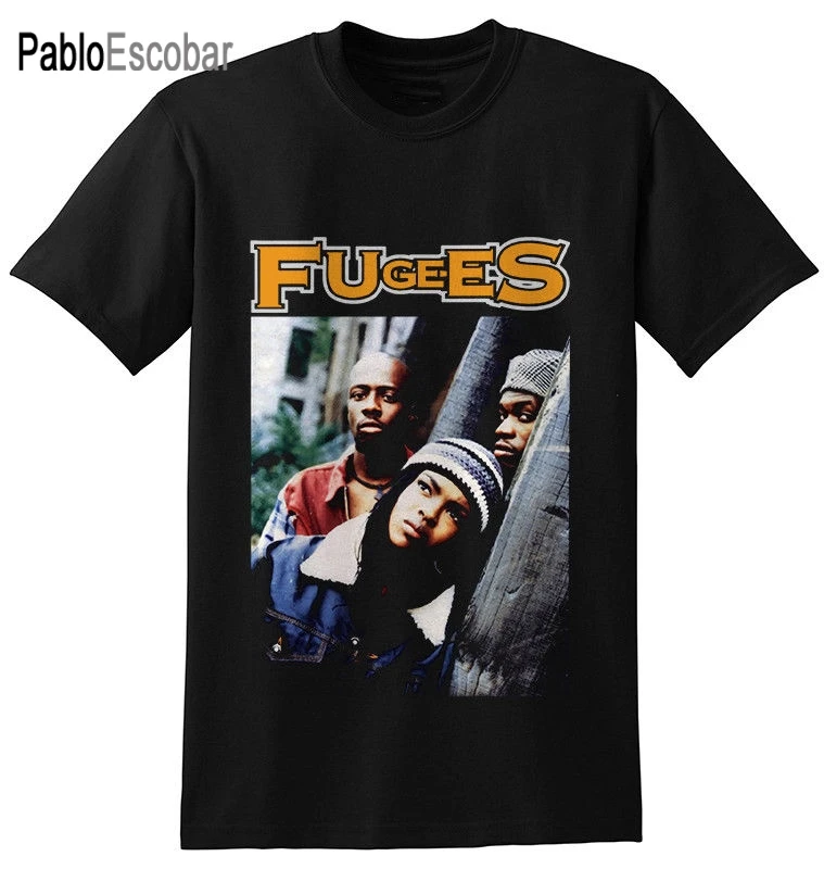 Fugees Lauryn Hill, Wyclef Jean, Pras Vintage Black T Shirt Mans Unique Cotton Short Sleeves O-Neck T-Shirt Top Tee
Fugees Lauryn Hill, Wyclef Jean, Pras Vintage Black T Shirt Mans Unique Cotton Short Sleeves O-Neck T-Shirt Top Tee