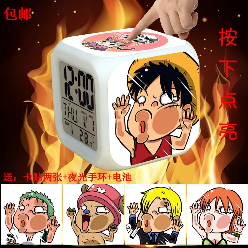 One Piece Colorful Light Alarm Clock Primary and Secondary School Students Alarm Clock Luffy Lai Renzhong Student Dormitory
One Piece Colorful Light Alarm Clock Primary and Secondary School Students Alarm Clock Luffy Lai Renzhong Student Dormitory