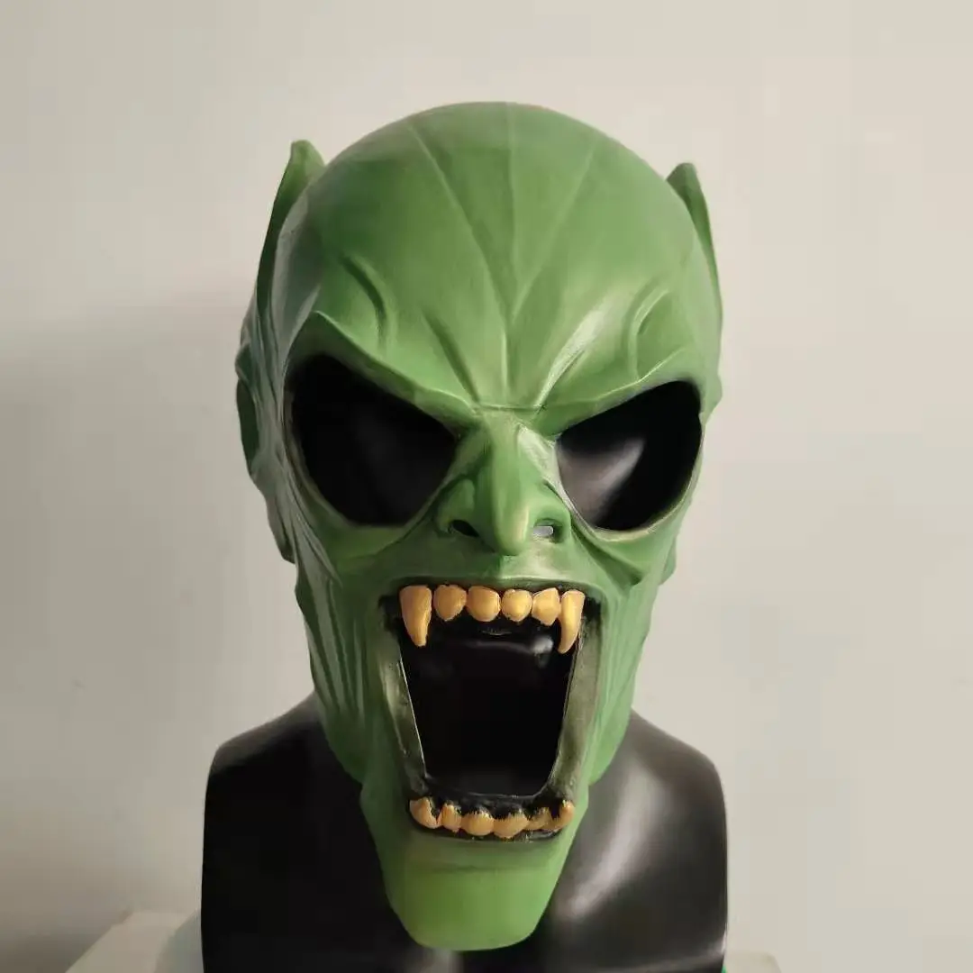 Movie No Way Home Green Goblin Norman Osborn Cosplay Latex Mask Cosplay Unisex Helmet Headgear Halloween Party Props Accessories
Movie No Way Home Green Goblin Norman Osborn Cosplay Latex Mask Cosplay Unisex Helmet Headgear Halloween Party Props Accessories
