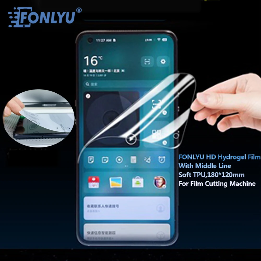 FONLYU Flexible HD Hydrogel Film Front Film for IPHONE Samsung IPAD Protective Cover Rear membrane Suitable for cutting machine
FONLYU Flexible HD Hydrogel Film Front Film for IPHONE Samsung IPAD Protective Cover Rear membrane Suitable for cutting machine