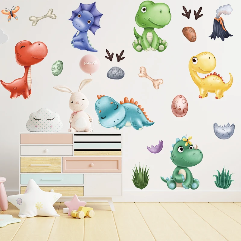 Cartoon Dinosaur Animal Wall Stickers for Baby Room Kids Bedroom Background Wall Dormitory Decorative Removable PVC Wall Decals
Cartoon Dinosaur Animal Wall Stickers for Baby Room Kids Bedroom Background Wall Dormitory Decorative Removable PVC Wall Decals