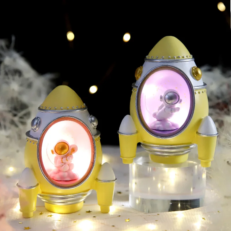 Ins Wind Resin Crafts Desktop Decor Lamp Creative Astronaut Rocket Desk Ornaments Night Light For Kids Birthday Gifts
Ins Wind Resin Crafts Desktop Decor Lamp Creative Astronaut Rocket Desk Ornaments Night Light For Kids Birthday Gifts